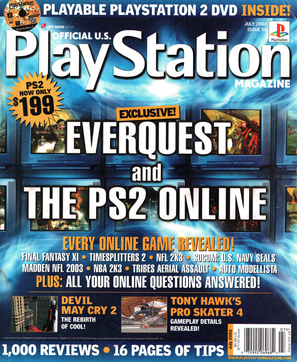Official U.S. PlayStation Magazine Issue 058 (July 2002) cover